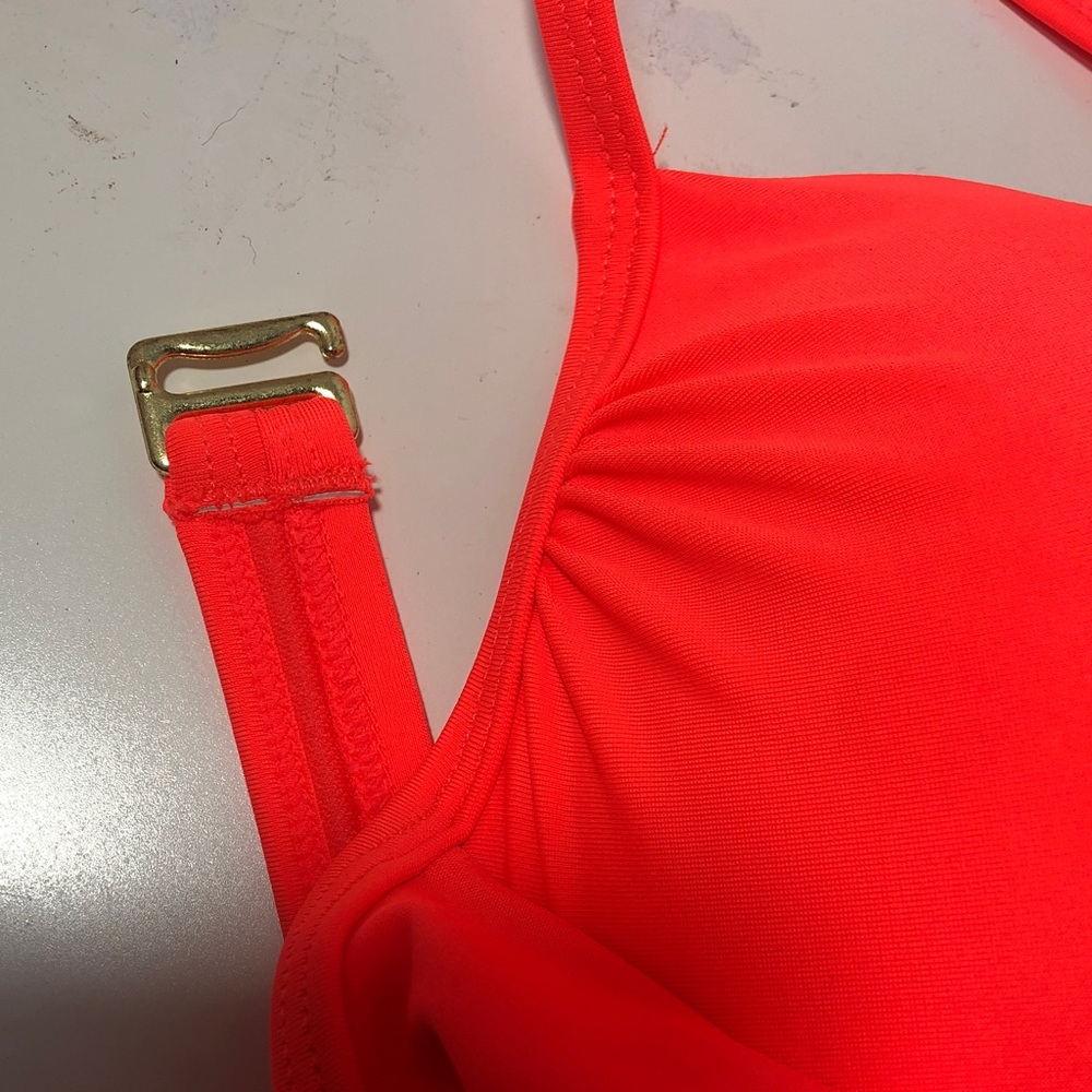 NWT Xhilaration Neon Orange Bikini Swimsuit Set, Size Medium - Picture 6 of 12